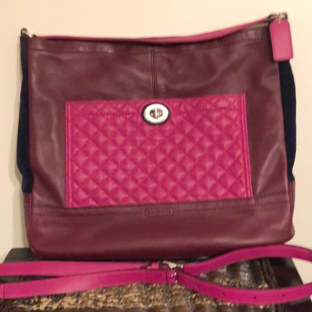 Coach Large Crossbody Color Block Purse